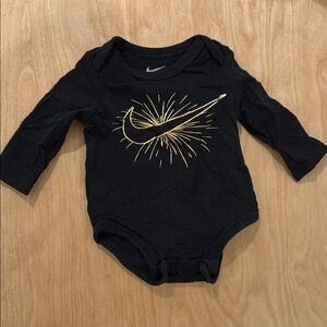 Nike Black and Gold Kids One Piece